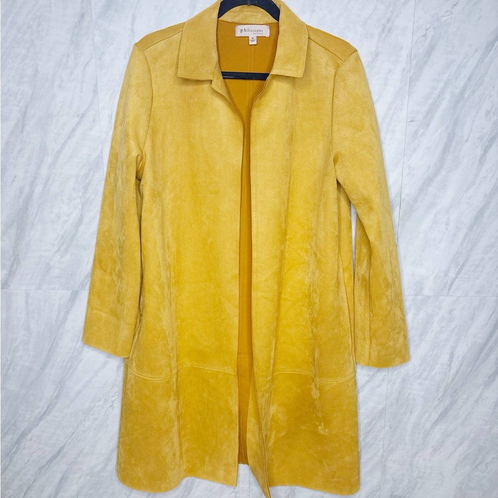 Philosophy Mustard Yellow Trench Coat